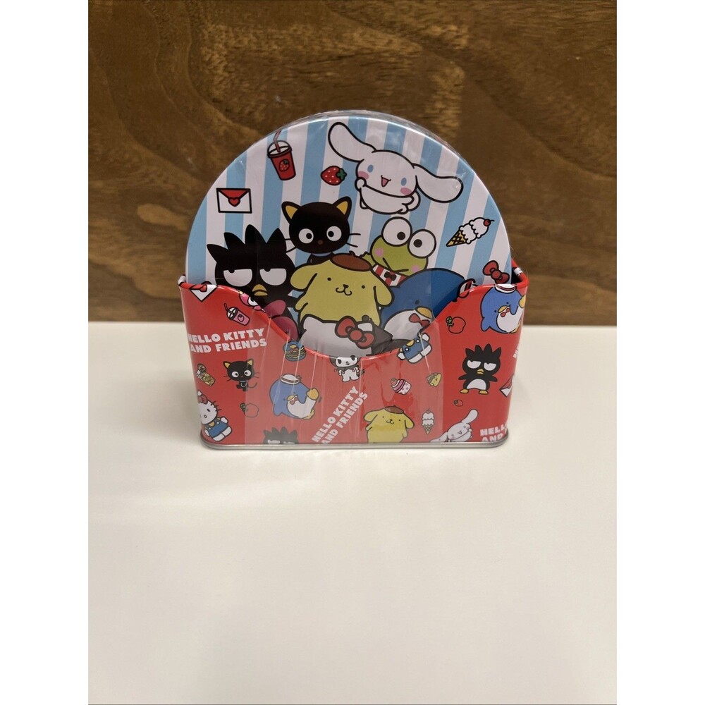 Hello Kitty and Friends 7 Piece Coaster Set w/ Holder Sanrio Keroppi Cinnamoroll